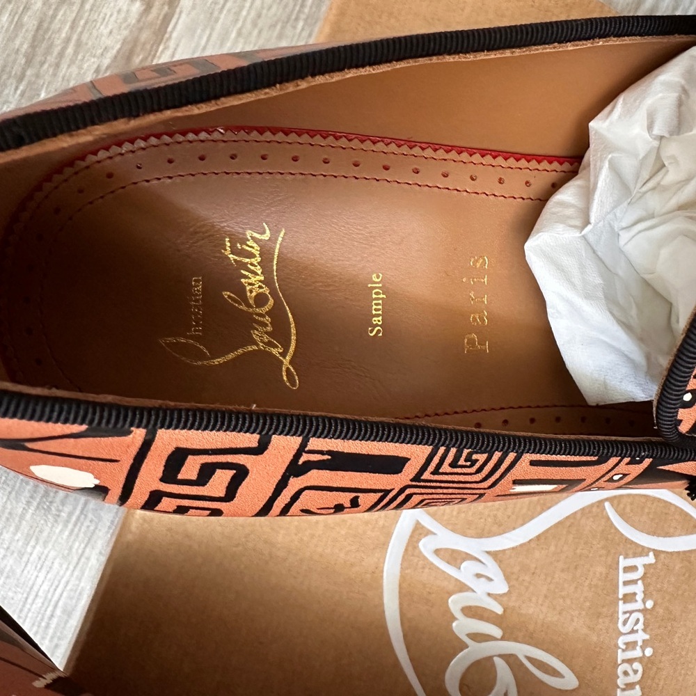 Christian Louboutin Copper and Black Tassel Loafers - Picture 5 of 10
